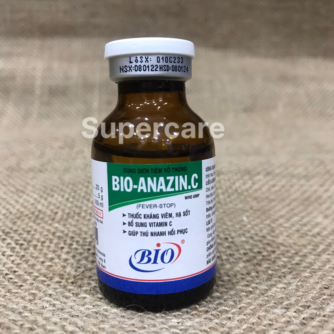 [HSD 04.12.2024] Hạ Sốt Kháng Viêm Tăng Đề Kháng Bio Anazin C 20ml (Tặng kèm ống tiêm)