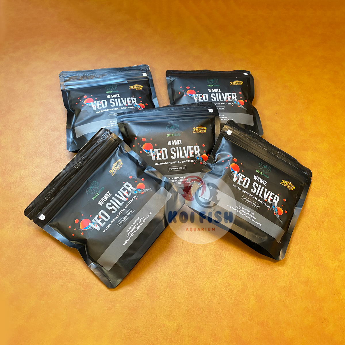 Men Vi Sinh Wawiz VEO SILVER Túi 180gr Giúp Cung Cấp Vi Sinh Làm Trong Nước Bể Cá, Hồ Cá Koi