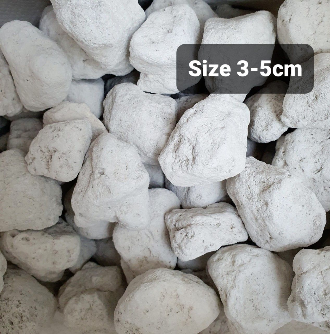 Đá lông vũ | nham thạch trắng lọc nước cho bể cá - 1kg