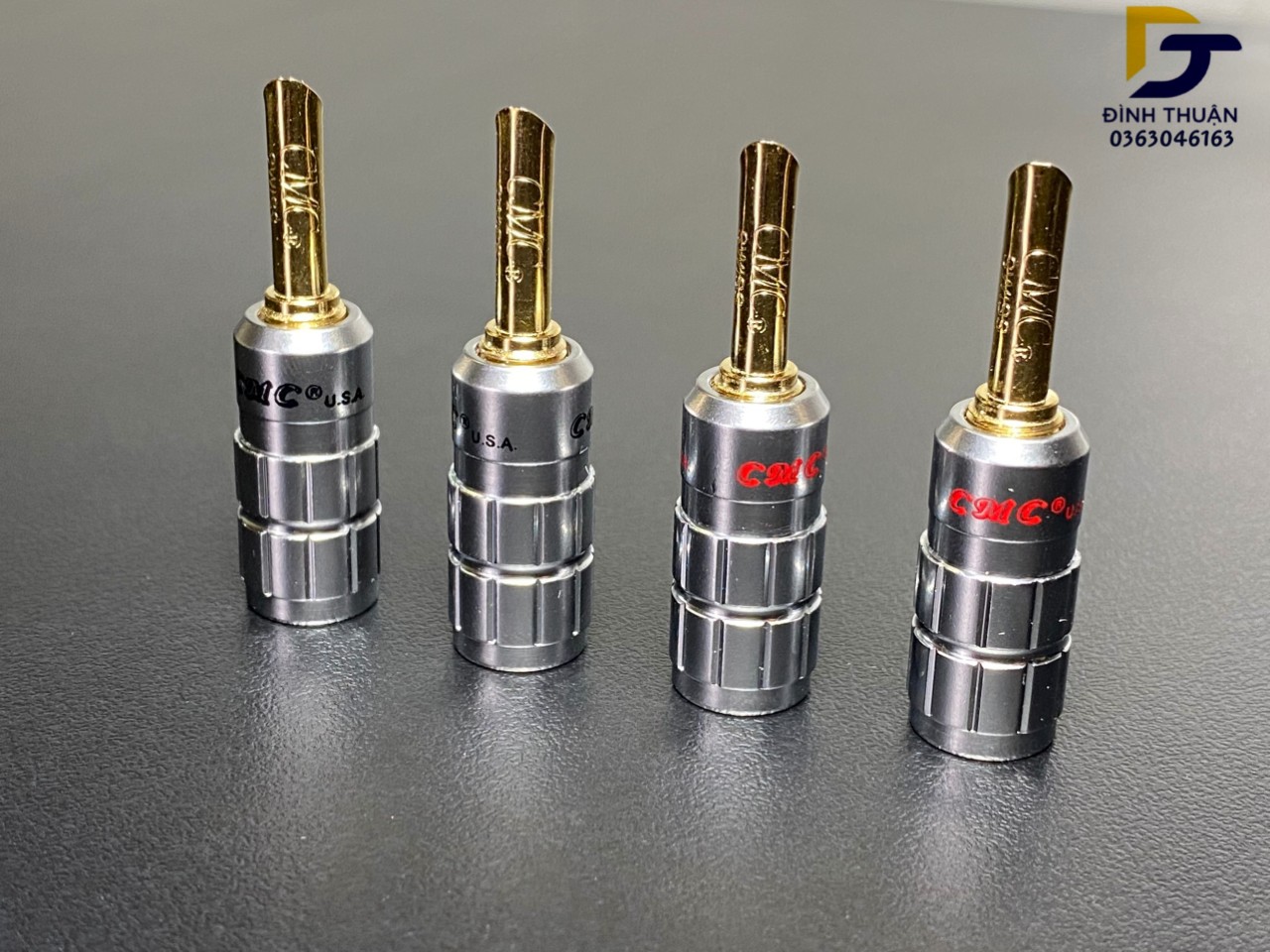 Jack Bắp chuối loa CMC của Mỹ, chất liệu đồng, có 2 ốc vặn chắc chắn