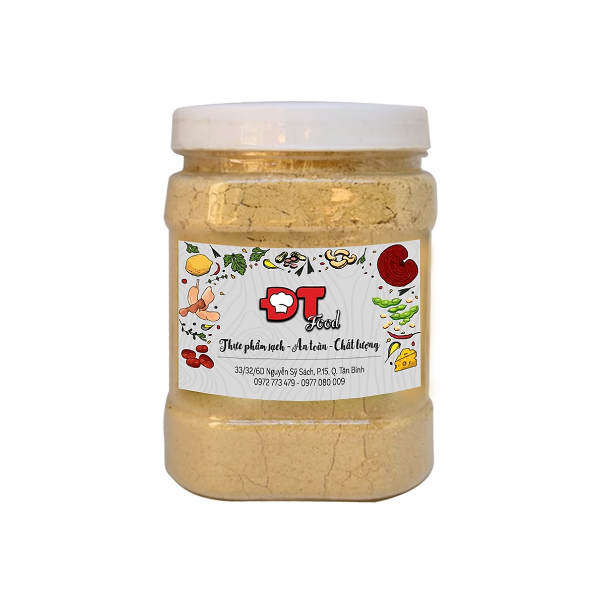 Bột đậu nành rang nguyên chất Dtfood hũ 500g