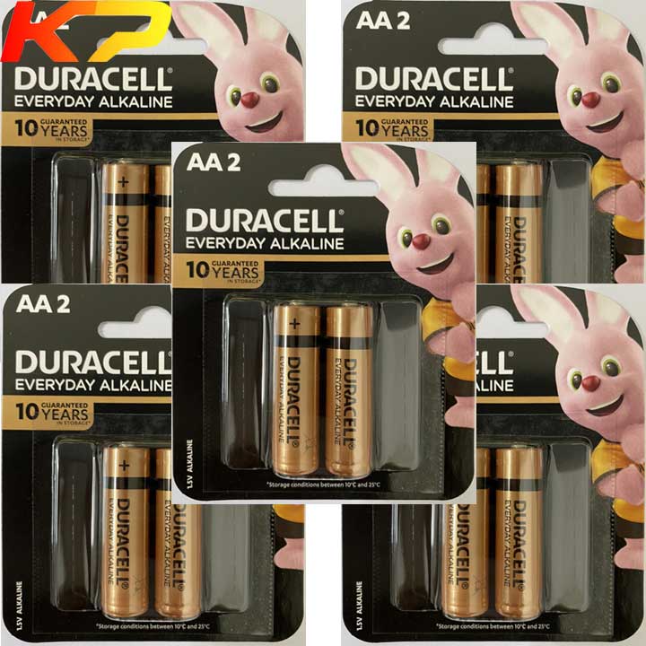 [HCM]5 Vỉ Pin AA Alkaline ( Pin Kiềm ) 1.5v Duracell MN1500 LR6 - Vỉ 2 viên.