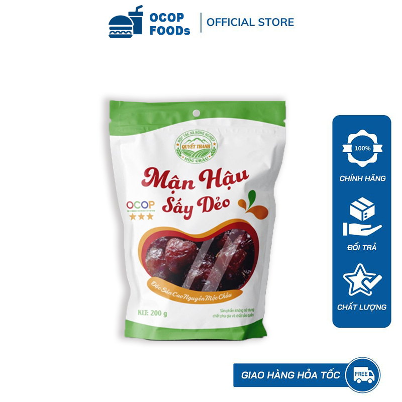 Mận hậu sấy dẻo , đặc sản mộc châu, sản phẩm ocop 3 sao