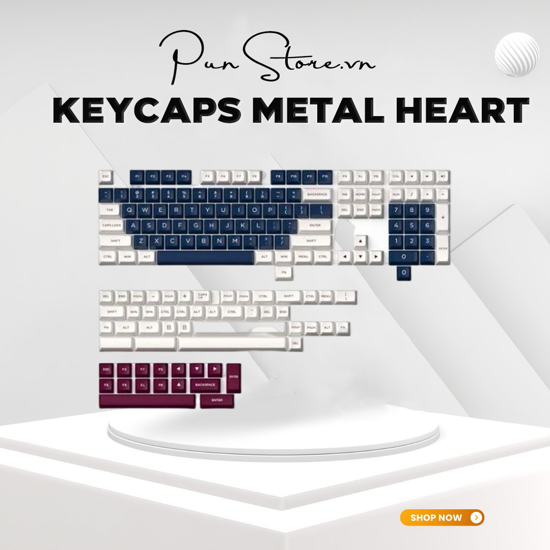 Bộ keycap FL-Esports Metal Heart