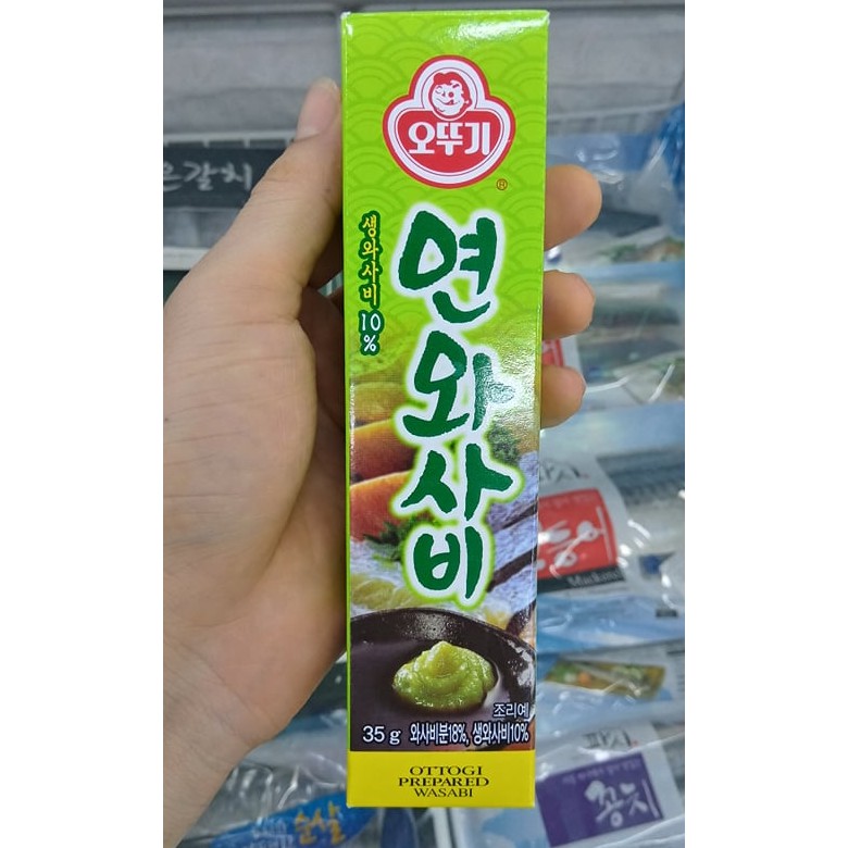 Mù tạt wasabi dạng gel hàn quốc 35g. 연와사비