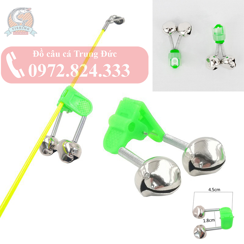 Chuông báo cá Inox vặn kẹp giá rẻ