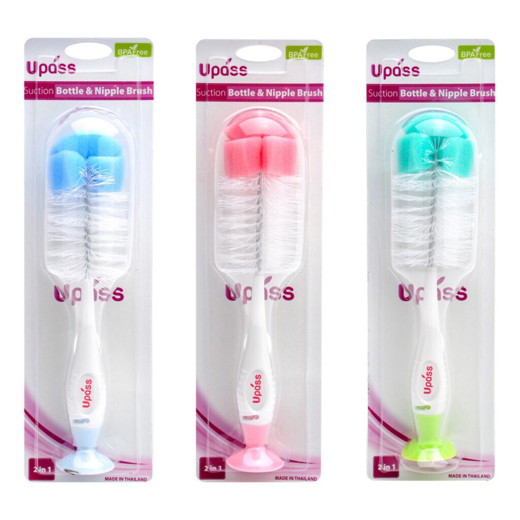 Bộ Cọ Rửa Bình Sữa Núm Ti Không Bpa Upass Up7004N