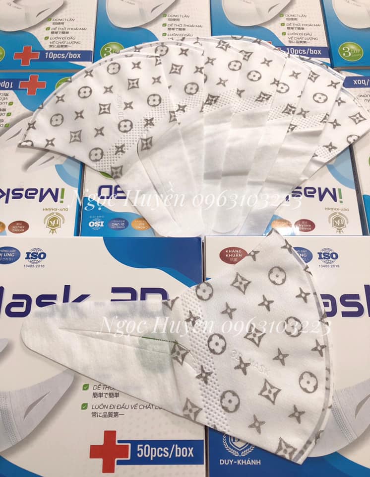 khẩu trang 3d i mask họa tiết Lv duy khánh