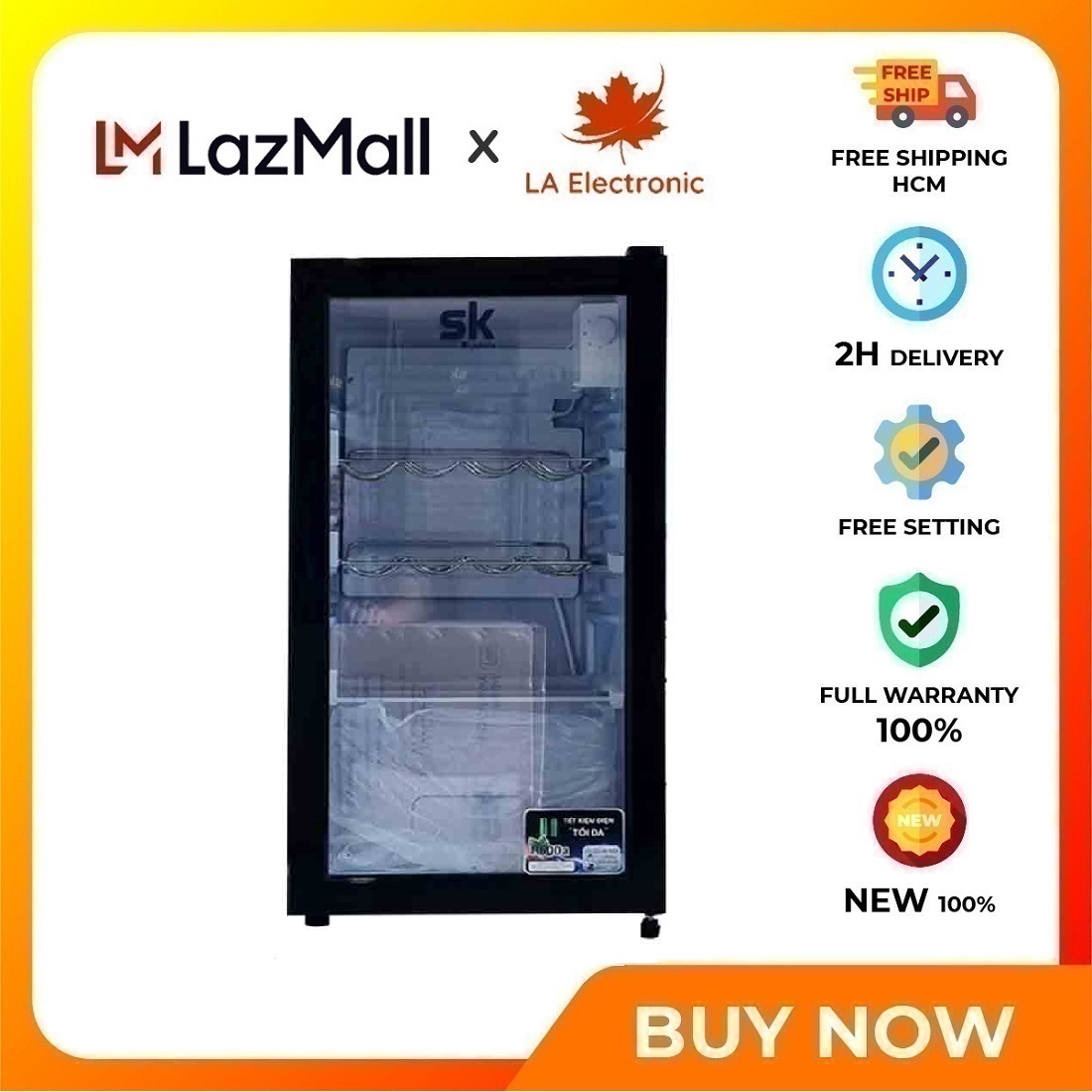 Sksc-95xw-fr-bl - tủ mát sumikura 95 lít sksc-95xw-fr - miễn phí vận chuyển hcm - cửa kính cường lực 2 low-e lớp tràn viền, an toàn, tăng khả năng giữ nhiệt