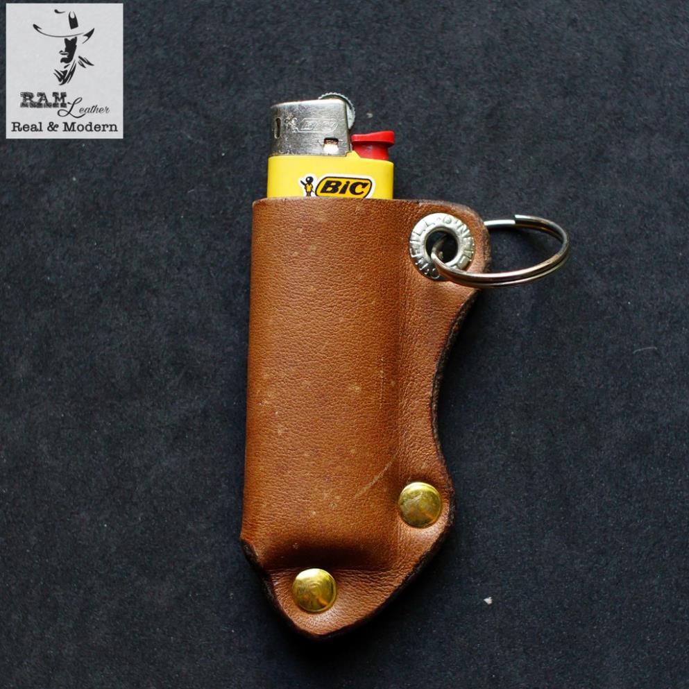 Túi đựng bật lửa bigc da thật rất đẹp ram leather