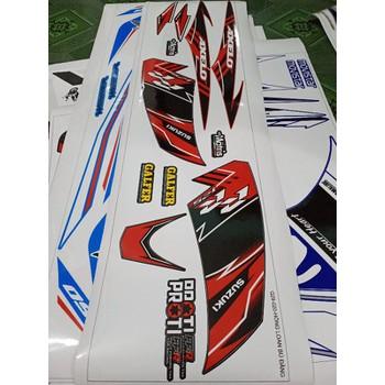 tem rời axelo dán xe đàu đen đuôi đỏ