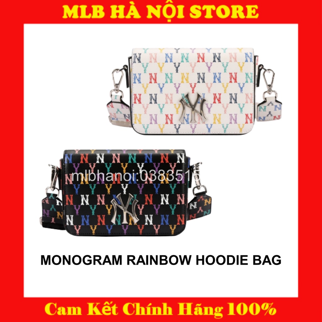 MLB Classic Monogram Rainbow Hoodie Bag New York Yankees