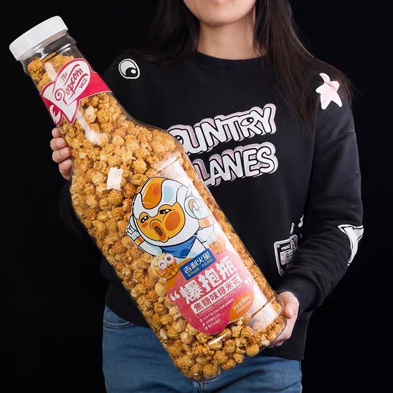 Bắp chiên bơ chai to khổng lồ 890gr nhiều vị