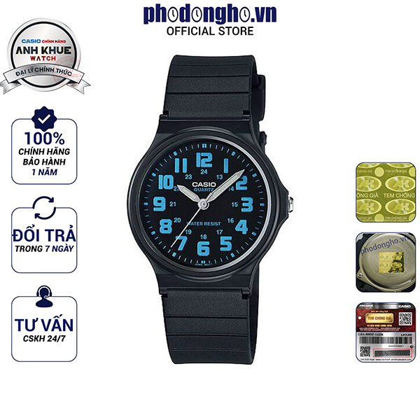 Đồng hồ nam dây nhựa Casio Anh Khuê MQ-71-2BDF