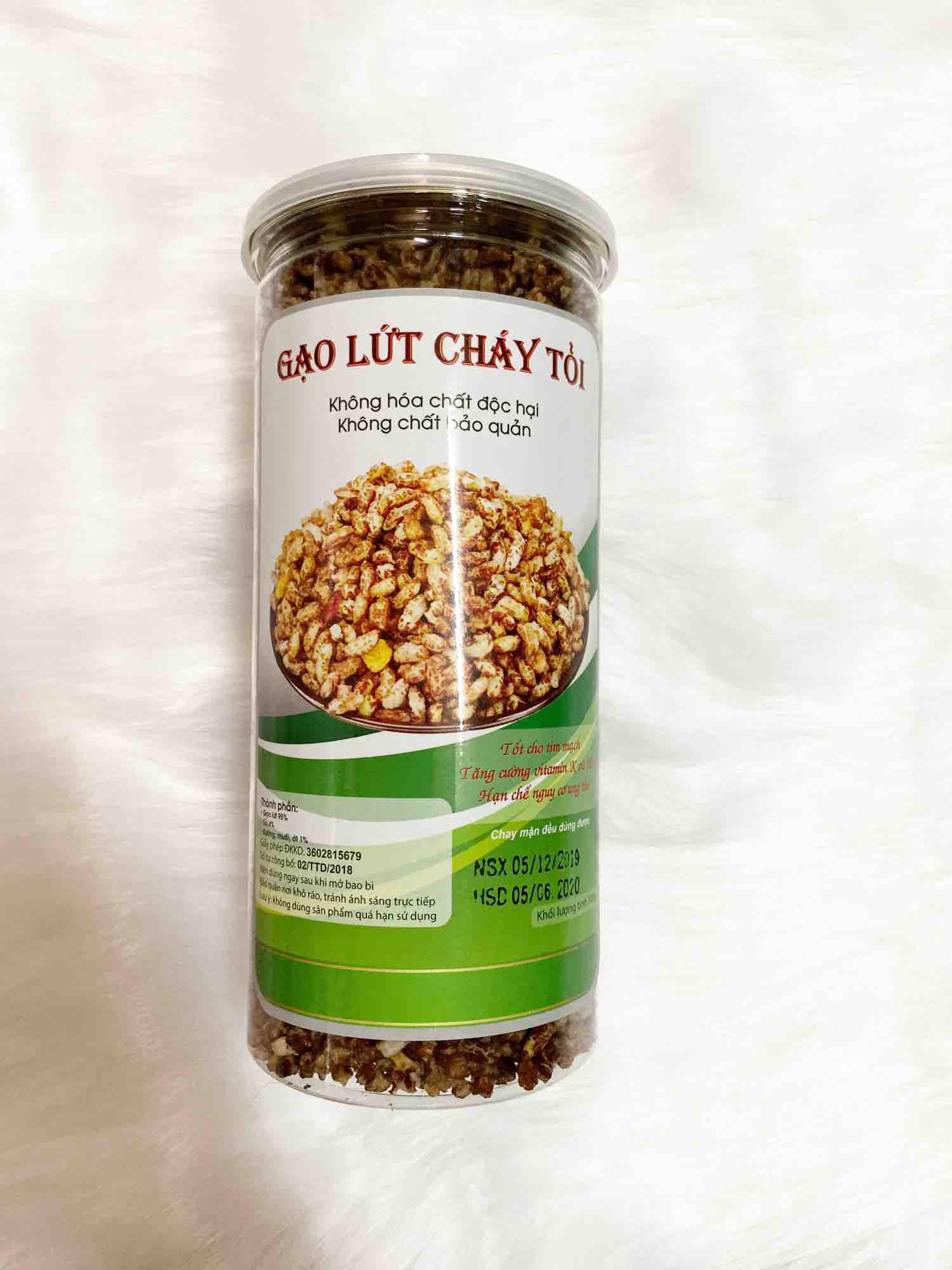 Gạo lứt cháy tỏi 300gram