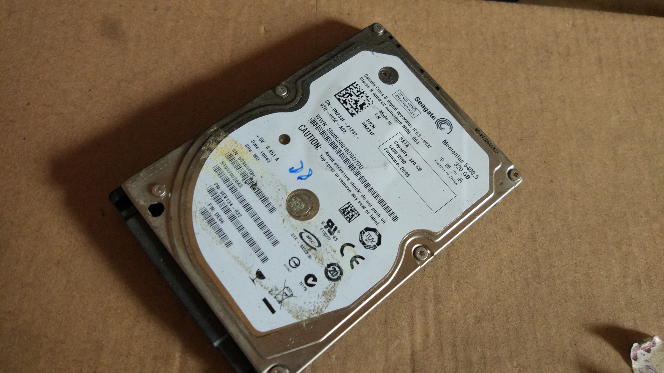 Ổ cứng laptop 320gb hdd seagate có sẵn windows 10