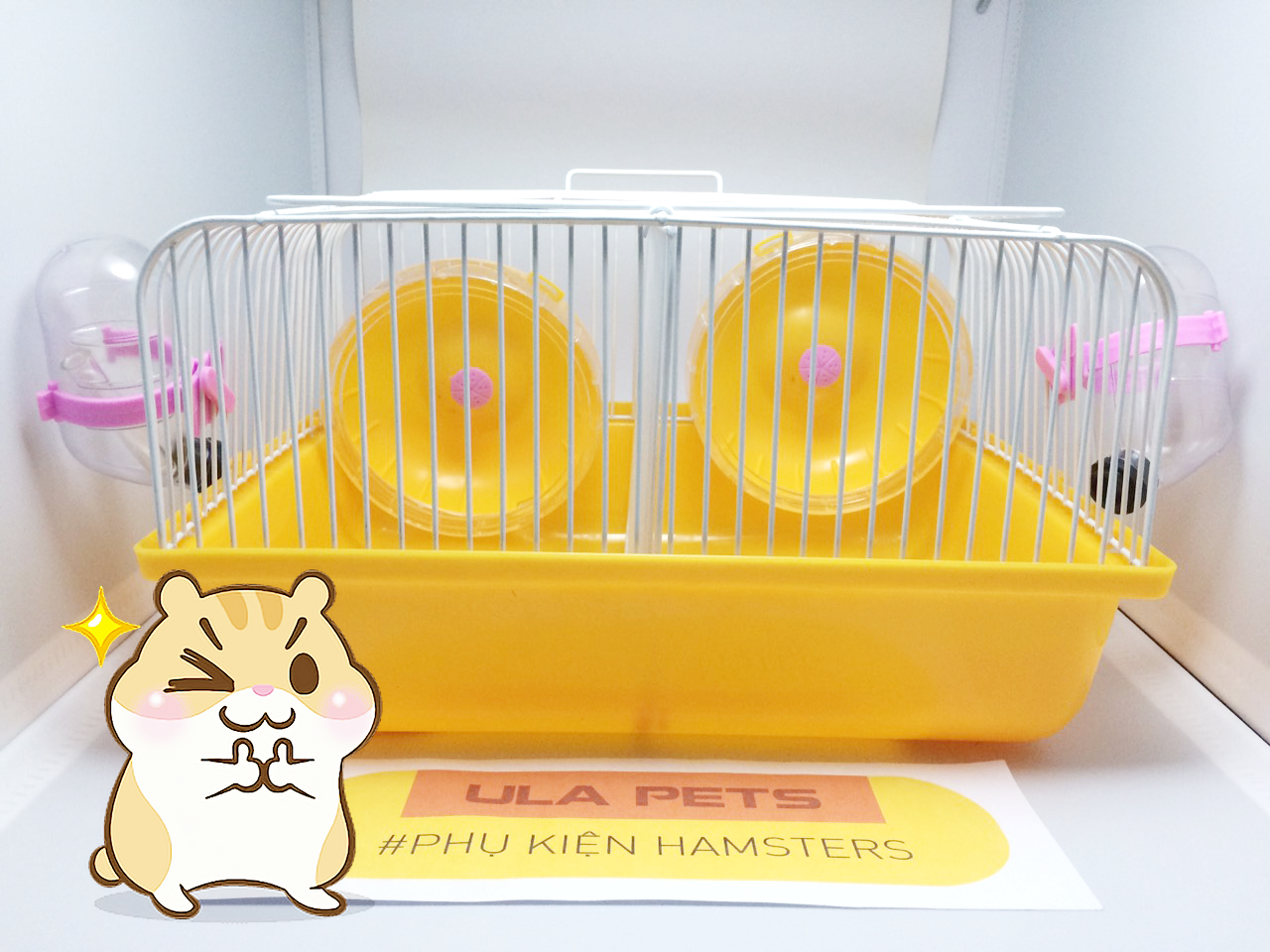 Lồng hamsters ngăn đôi, dùng tách đẻ - Ula Pets