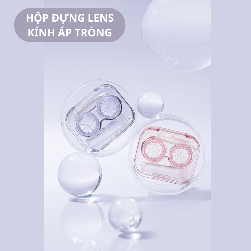Khay đựng lens kèm Bộ dụng cụ đeo kính áp tròng