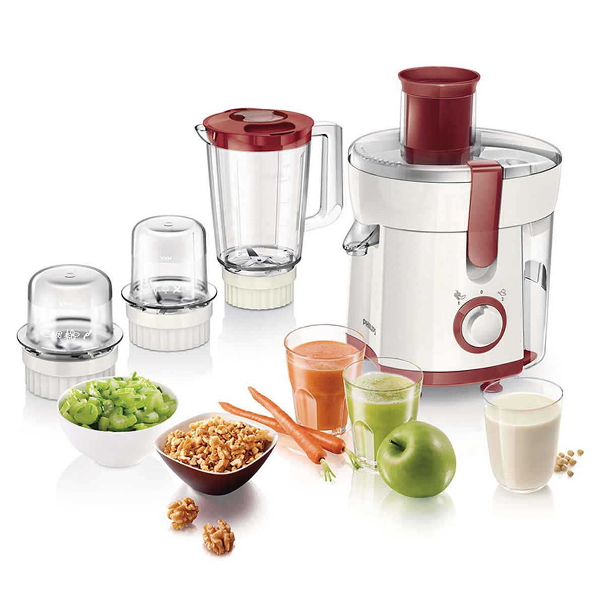Máy xay ép trái cây hoa quả đa năng Philips HR1848 - bảo hành 24 tháng