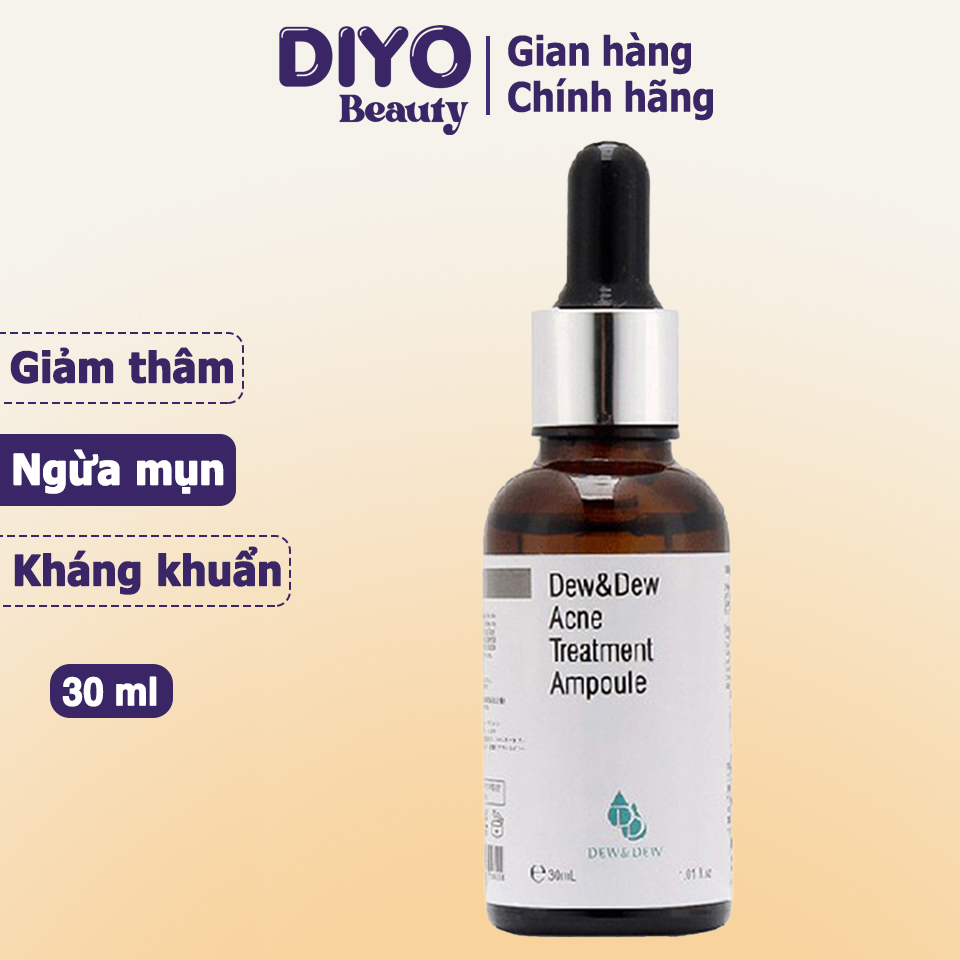 Serum Dew&Dew Acne Treatment Ampoule cho da mụn Hàn Quốc 30ml