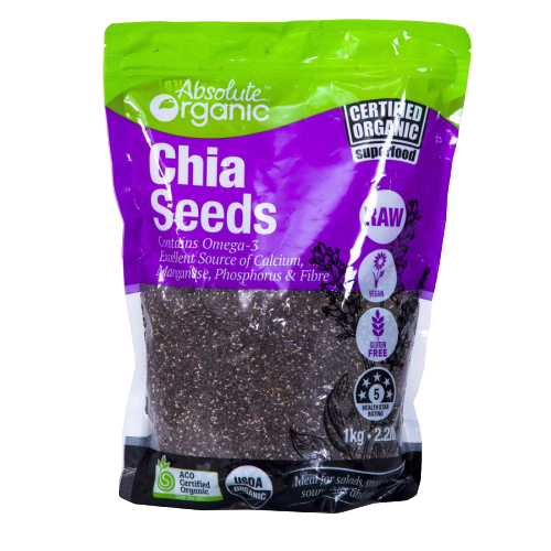 Hạt chia úc hạt chia tím organic chia seeds 1kg hạt đều chất lượng thơm ngon giàu chất dinh dưỡng