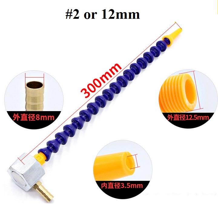 Vòi tưới nguội đế nam châm vòi nhựa ren ngoài 12mm