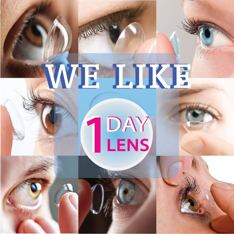 1 chiếc lens trong sport clear ann365 tới 9 độ, ẩm suốt 12h/ngày cho mắt cận loạn, phù hợp nam nữ