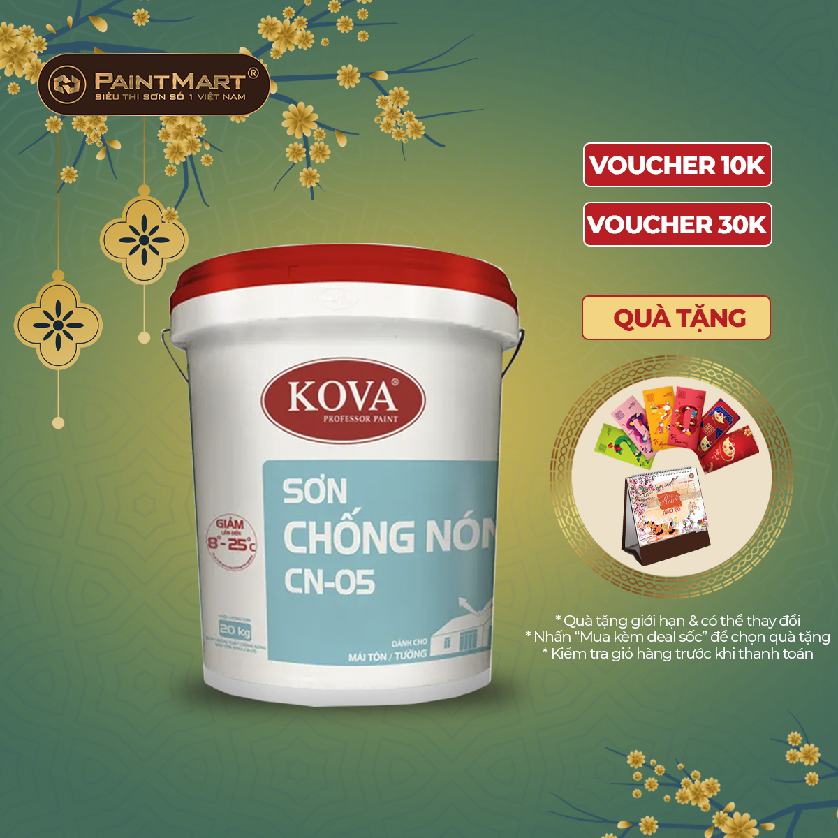 Sơn chống nóng mái tôn kova cn-05 5kg