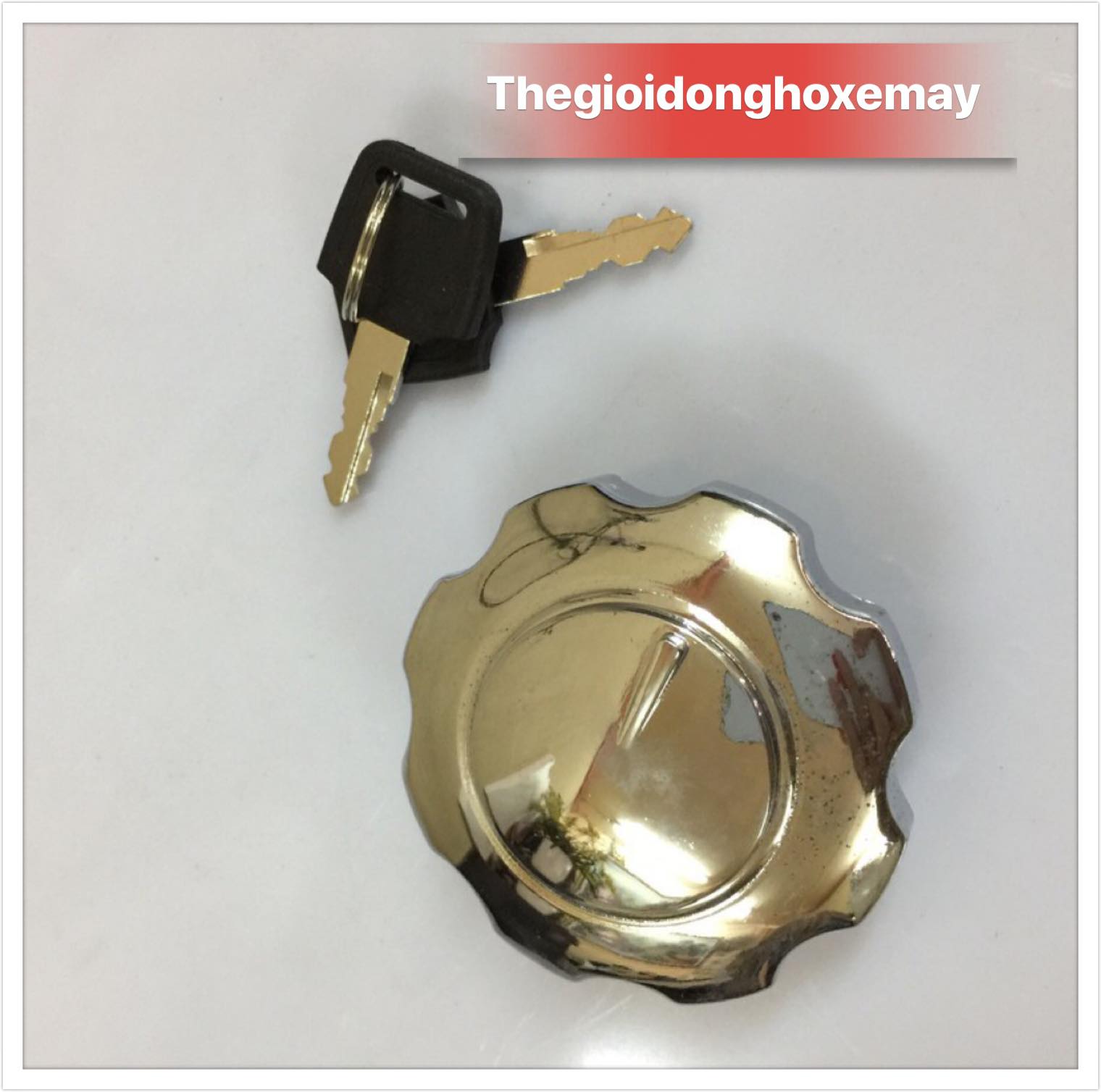 Nắp bình xăng inox cho xe CD có khóa