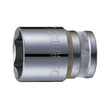 Đầu tuýp 6 cạnh 1/2in - 17mm, thép crom sata 13308