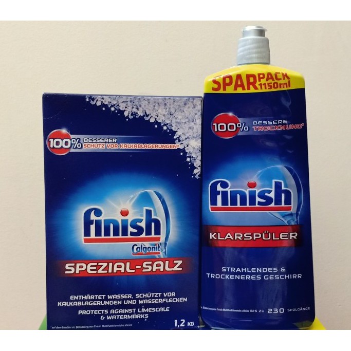 Nước làm bóng finish 750ml , Nước trợ xả finish đặc biệt dùng cho máy rửa bát