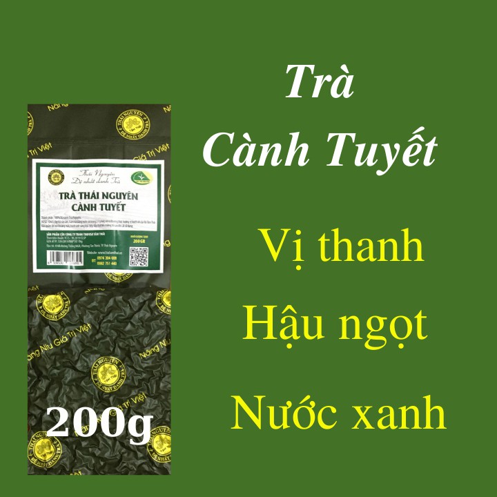 Chè cành tuyết 200g-chè thái nguyên-trà xanh tâm thái -trà cành tuyết thái nguyên 200g