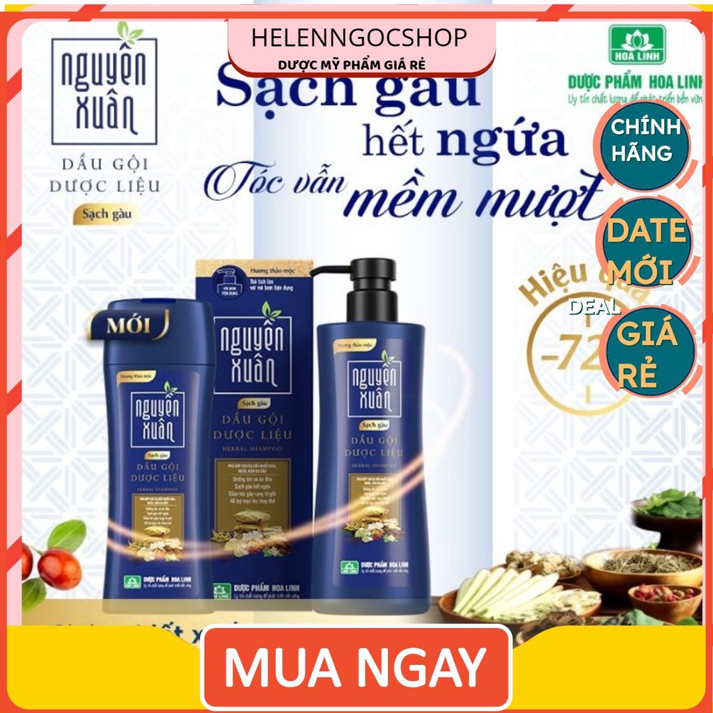 Dầu gội Dược liệu Nguyên Xuân Sạch gàu 200ml/250ml