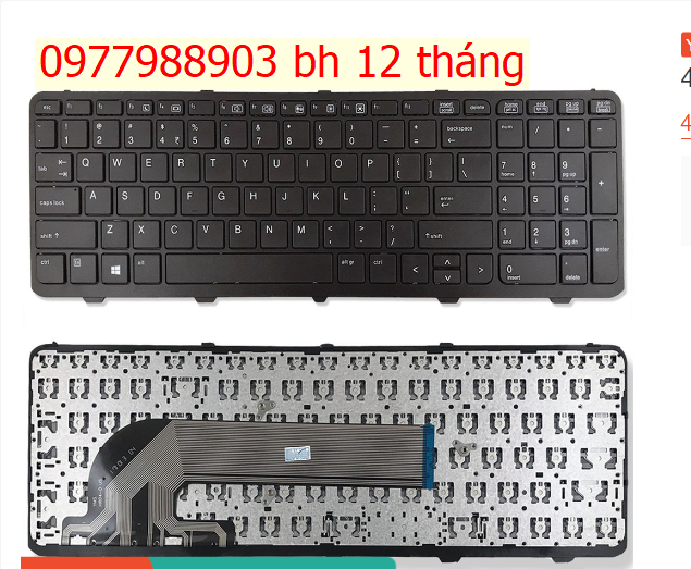 Bàn phím laptop hp probook 450 g3, 450 g4, 455 g3, 470 g3 – 450 g3 bh 12 tháng