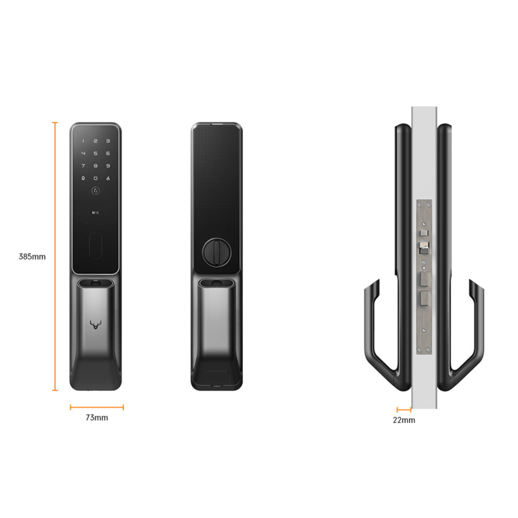 Khóa Cửa Kéo Đẩy Thông Minh Smart Door Lock Lockin S30 Pro