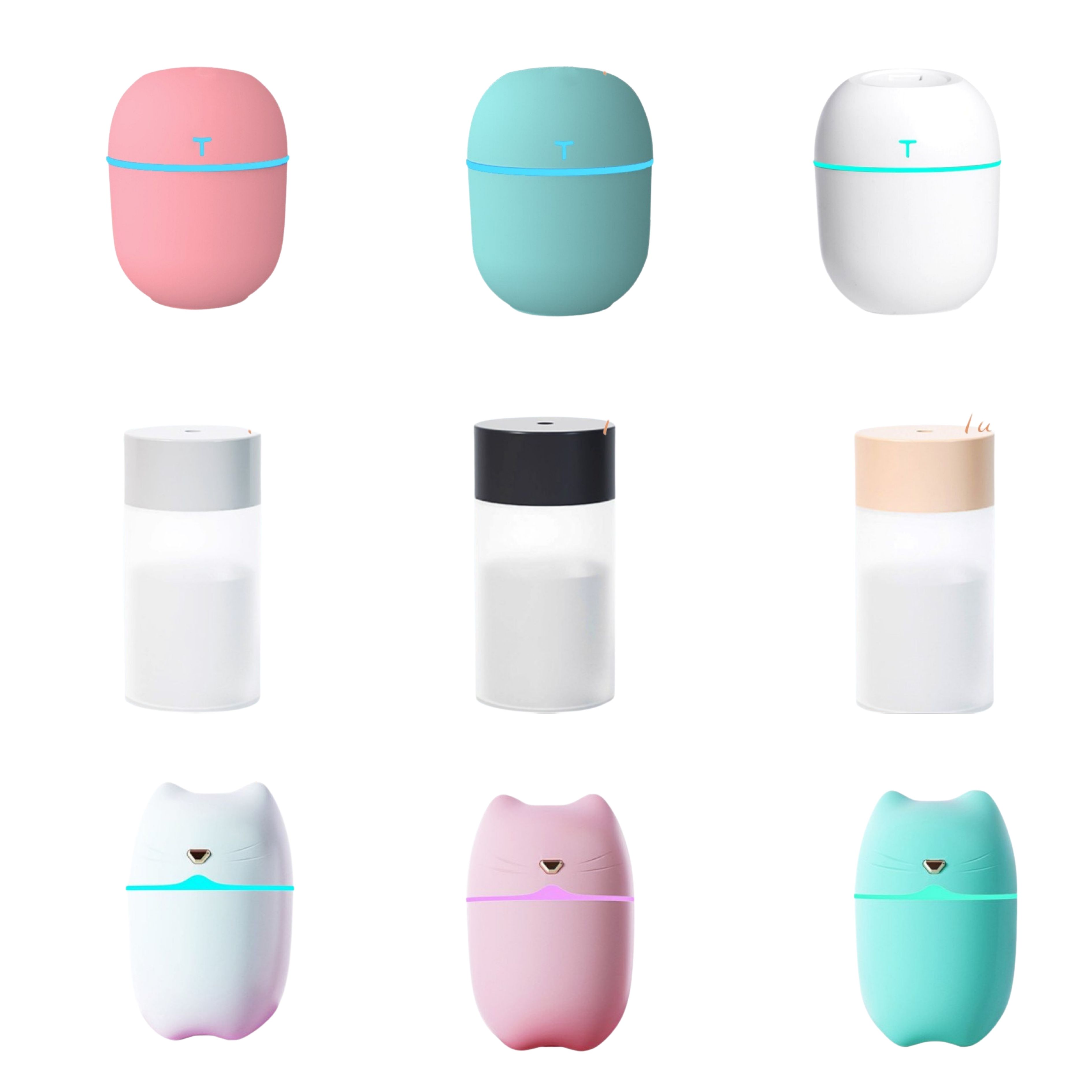 Máy Khuếch Tán Tinh Dầu Mini Humidifier Máy Xông Tinh Dầu Máy Phun Sương Tạo Ẩm Cho Phòng Ngủ & Trên Xe Hơi