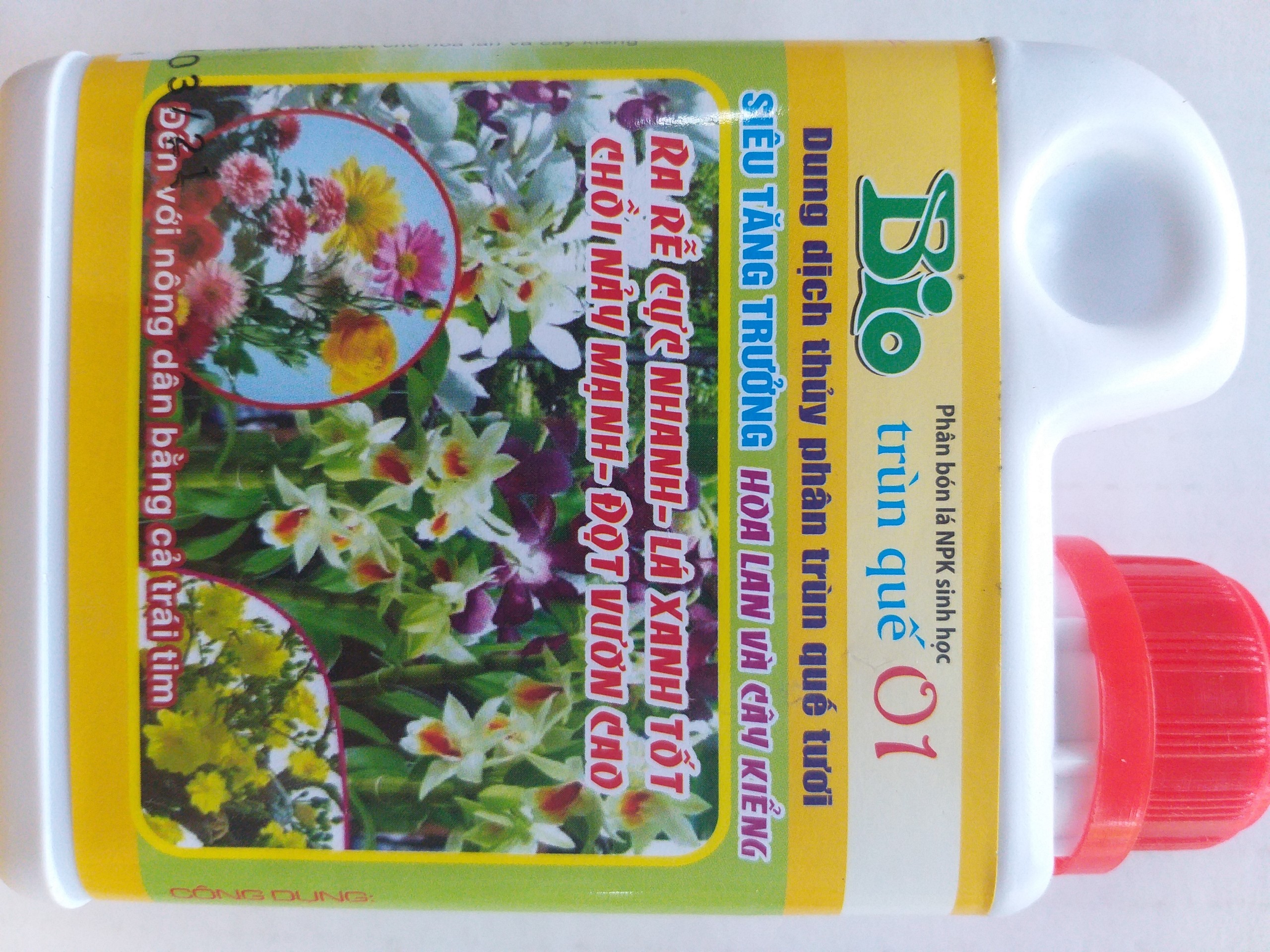 Phân bón lá NPK sinh học - trùn quế 01 - Siêu tăng trưởng- 250ml - bio01