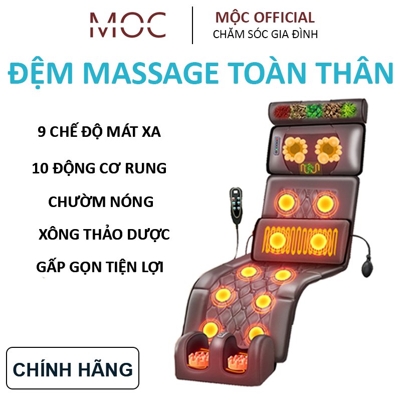 Đệm massage toàn thân chính hãng, Nệm massage lưng trị liệu cột sống, Ghế massage kèm gội tựa lưng thảo dược, Thảm massage thư giãn, Đệm mát xa, gối massage hồng ngoại