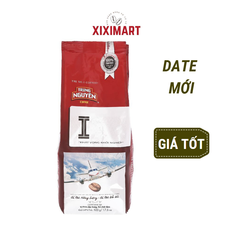 Cà phê rang xay Trung Nguyên chữ I Khát Vọng pha phin – bịch 500gr
