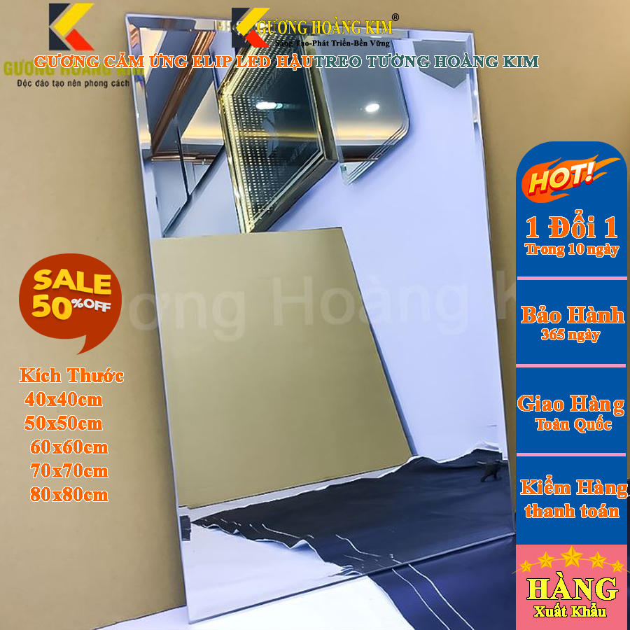 Gương soi nhà tắm kiếng soi dán phòng wc tương giá rẻ treo tương trang điểm khích thước 30x45 và 40x60 cm - guonghoangkim mirror