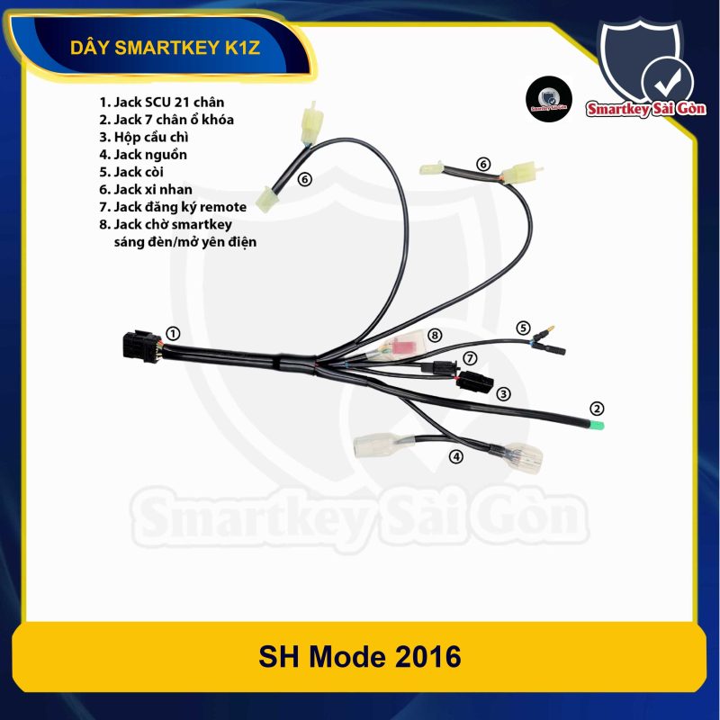 Dây Smartkey K1Z SH Mode 2016