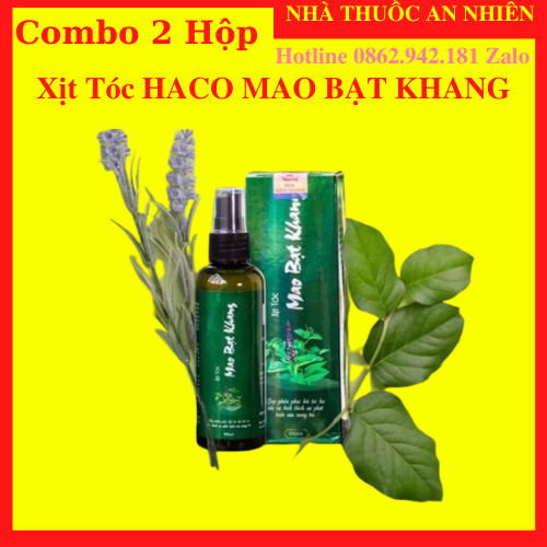 [Tặng Vòng Tay]Tinh dầu Haco: Xịt tóc Mao Bạt Khang - AN001