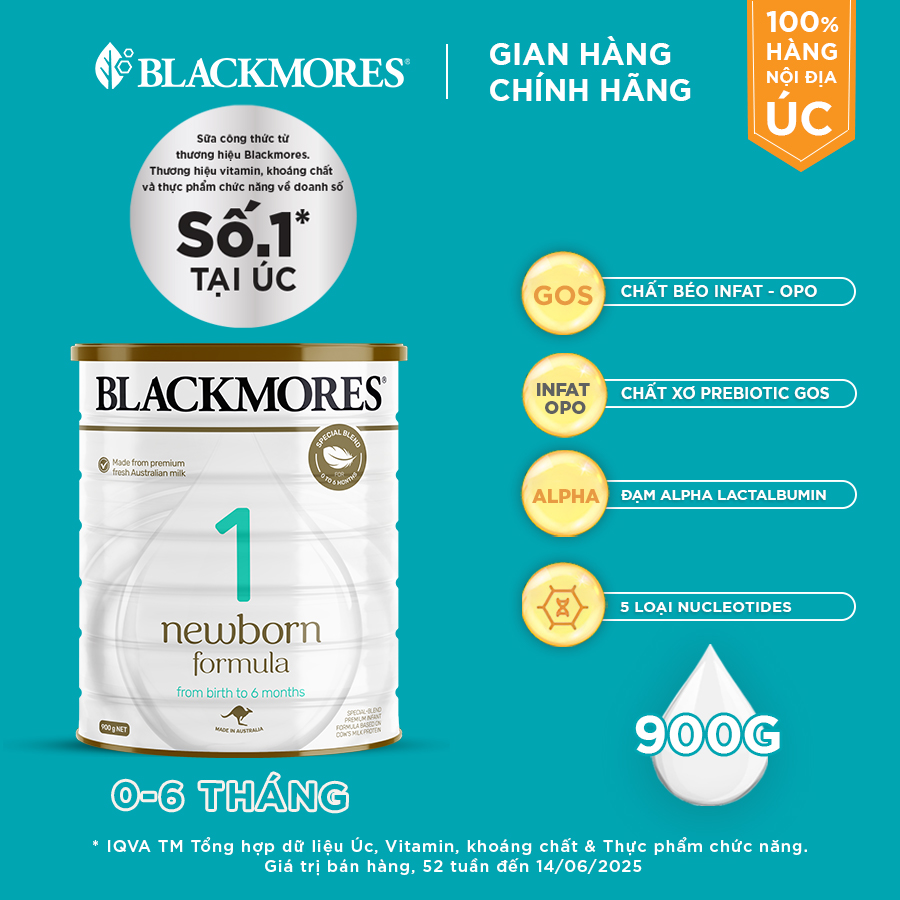 Blackmores Newborn Formula No. 1 (900g) - 3