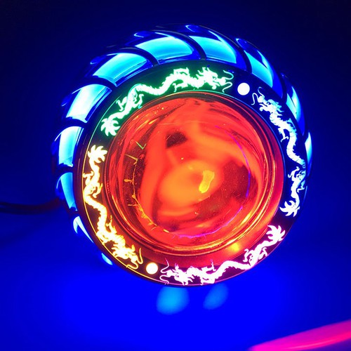 Đèn pha bi cầu viền rồng 12v