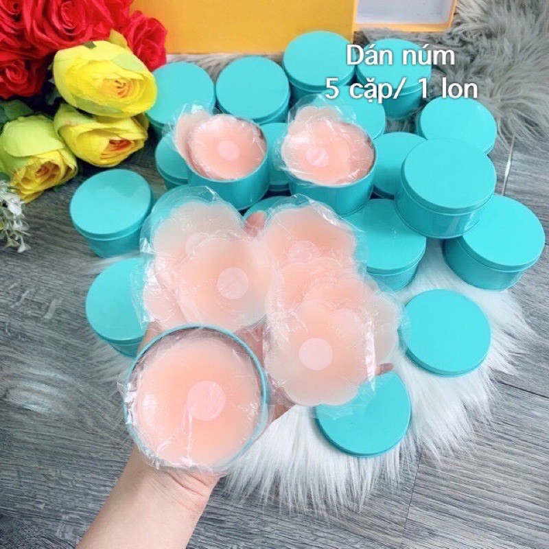 Dán núm silicon 5 cặp/ 1 lon