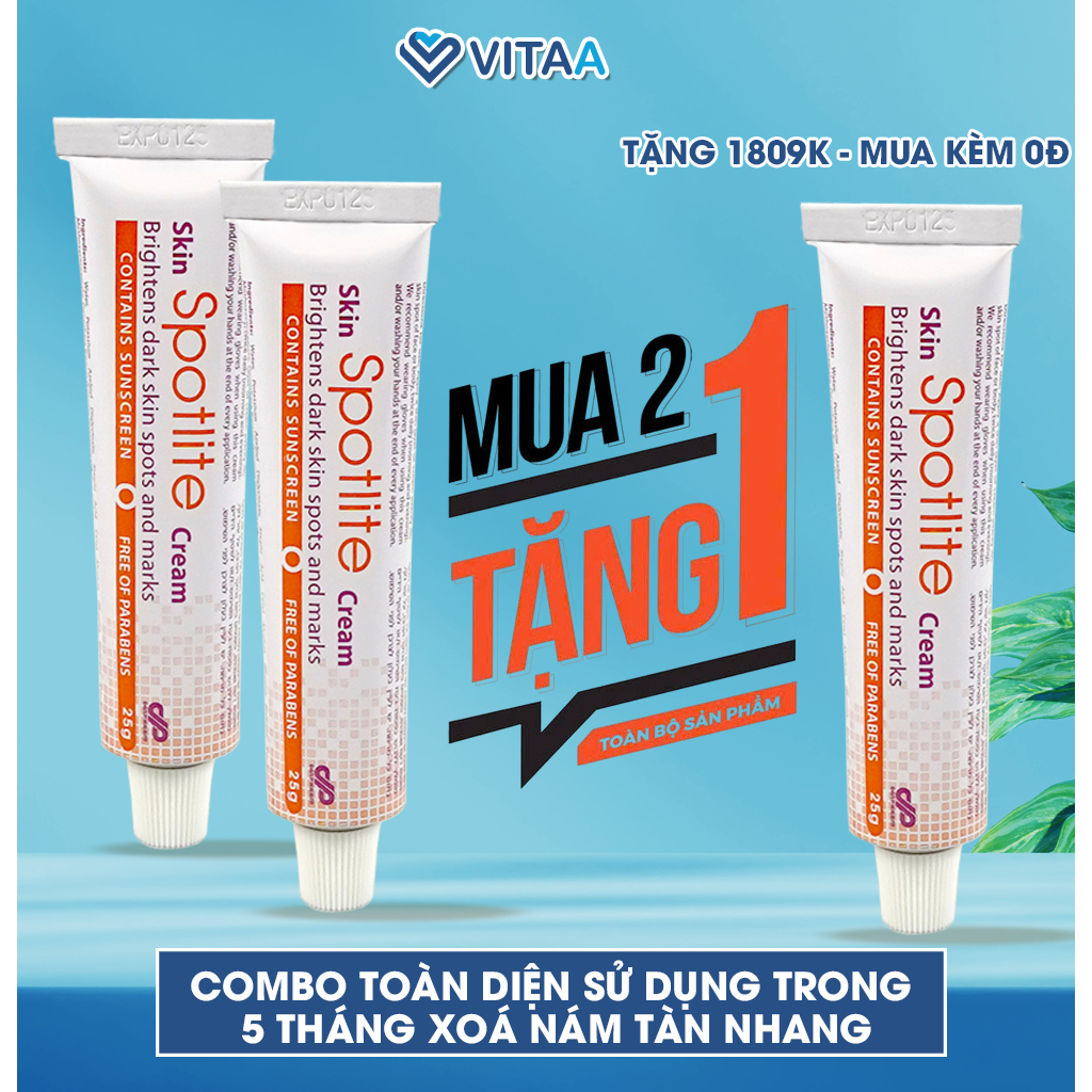 Combo Toàn Diện Sử Dụng Trong 5 Tháng Kem mờ nám Spotlite Xóa Nám Tàn Nhang