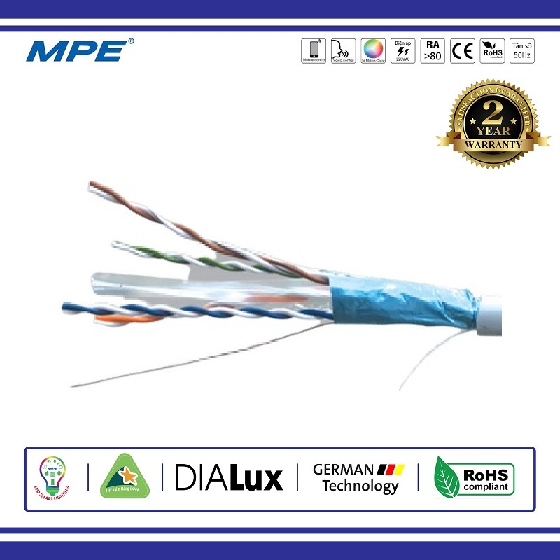 DÂY CÁP MẠNG FTP 4 ĐÔI CAT6E MPE (CAT6E-4P)