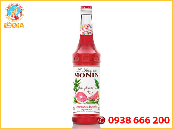 Siro monin bưởi hồng 700ml - monin pink grapefruit syrup
