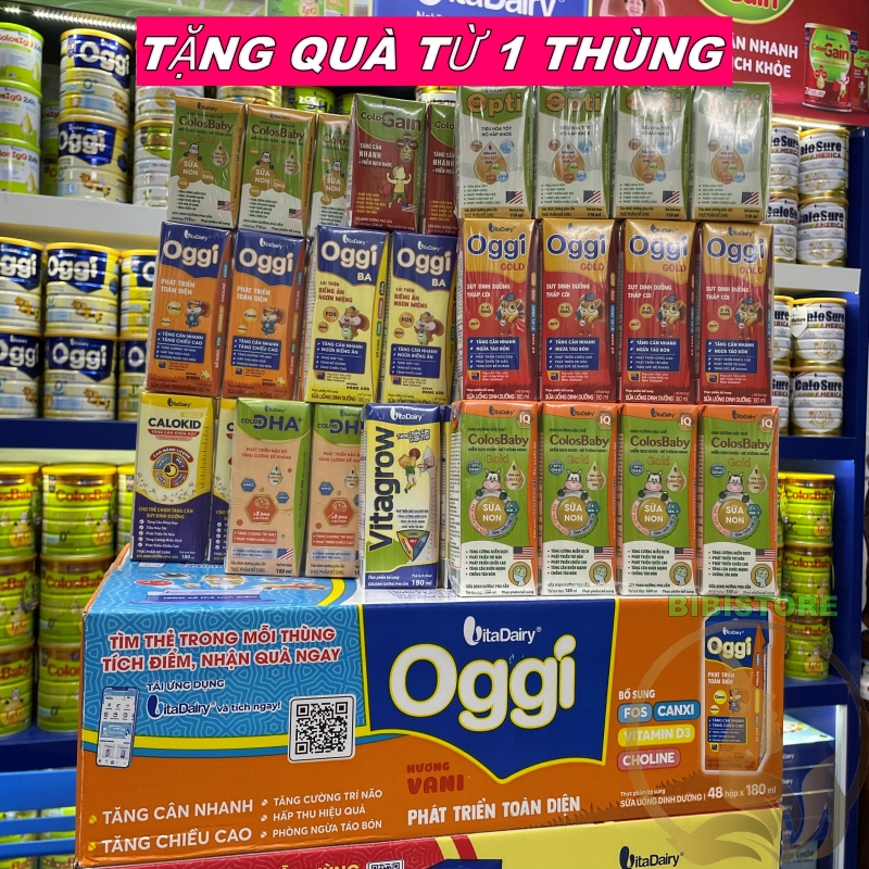 (Tặng Quà, Có Thẻ QR) Thùng 48 Hộp 180ml Sữa Bột Pha Sẵn Colosbaby Gold/ Colosbaby IQ Gold (BIBISTOR