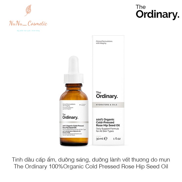 [HCM]The Ordinary Organic Cold Pressed Rose Hip Seed Oil - Tinh dầu nụ tầm xuân